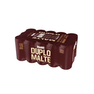Cerveja Brahma Duplo Malte Lata 269 ml com 15 unidades