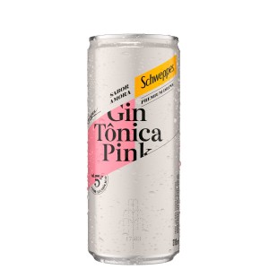 Schweppes Gin Tônica Pink 310 ml com 6 unidades