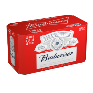 Cerveja Budweiser Lata 269 ml com 8 unidades
