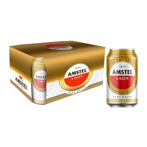 Cerveja Amstel Lata 350ML 12X1 Gelada