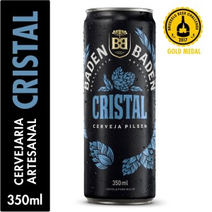 CERVEJA BADEN BADEN CRISTAL LATA 350ML UNIDADE