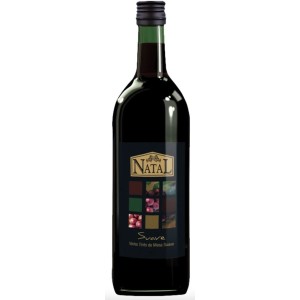 Vinho Natal Tinto Seco 750ml. Vinho tinto seco, possui sabor encorpado e intenso. Elaborado com uvas híbridas americanas, possui aroma de intensidade