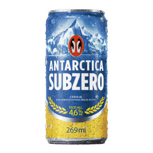 Cerveja Antartica Subzero Lata 269 ml com 15 unidades
