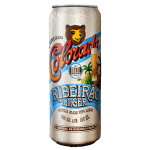 Cerveja Colorado Ribeirão Lager Gelada Lata 410 ml com 12 unidades