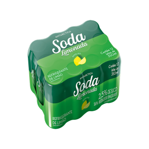 Refrigerante Soda Antarctica Lata Diet 350ml Pack 12x1