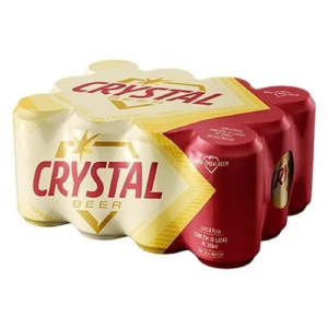 Cerveja Crystal Beer Gelada Lata 269 ml com 12 unidades