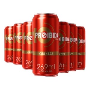 Cerveja Proibida Lata 269 ml com 12 unidades